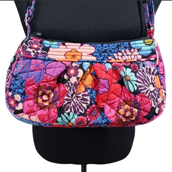 Vera Bradley Franni Bag Floral Fiesta Retired - Picture 3 of 7
